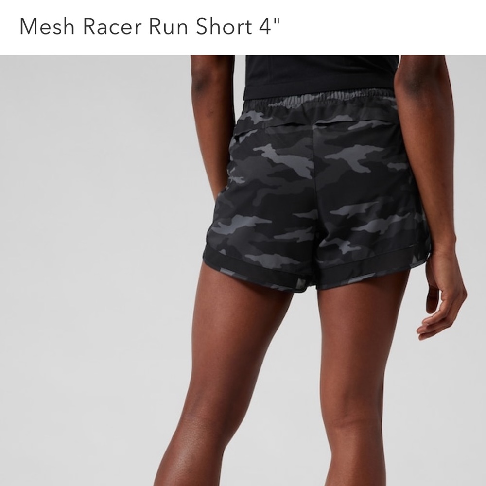 Athleta Mesh Racer Run Short 4" - Picture 2 of 4